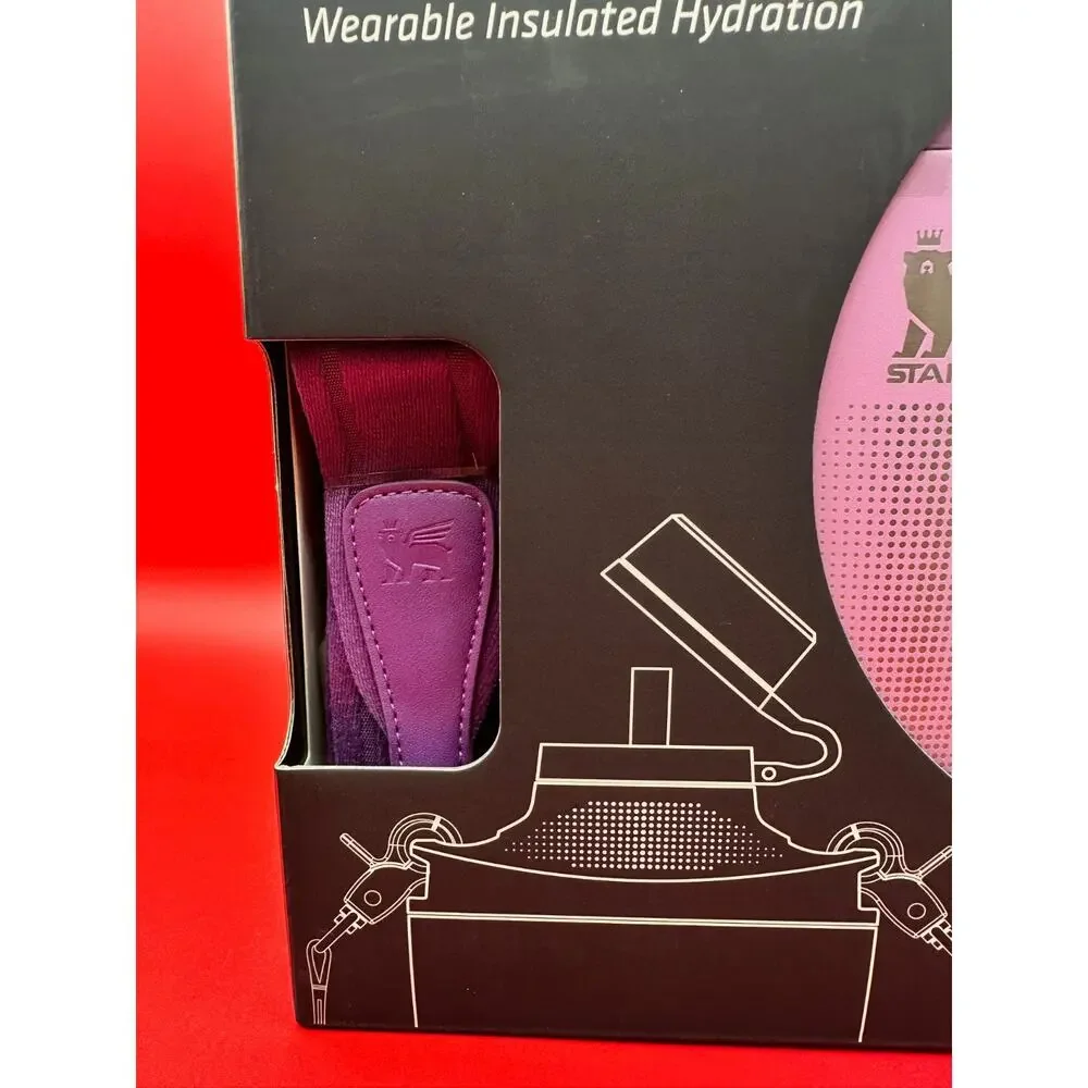 The Stanley Cross Bottle Lilac Wearable Insulate Hydration With Strap 23oz NIB